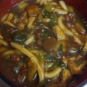 カレー鍋は洗わない★出汁を追加してカレーうどんに